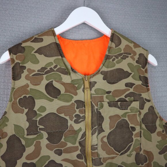 Eddie Bauer 1980s Vintage Reversible Duck Vest Mens Medium - Picture 3 of 8